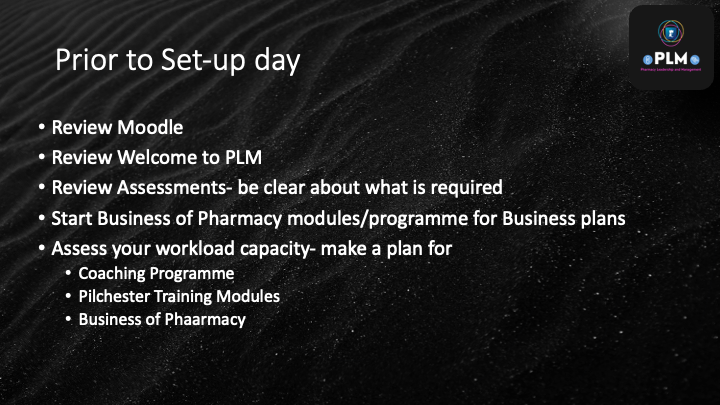 PLM Set-up Day Instructional Guide Block One v2023