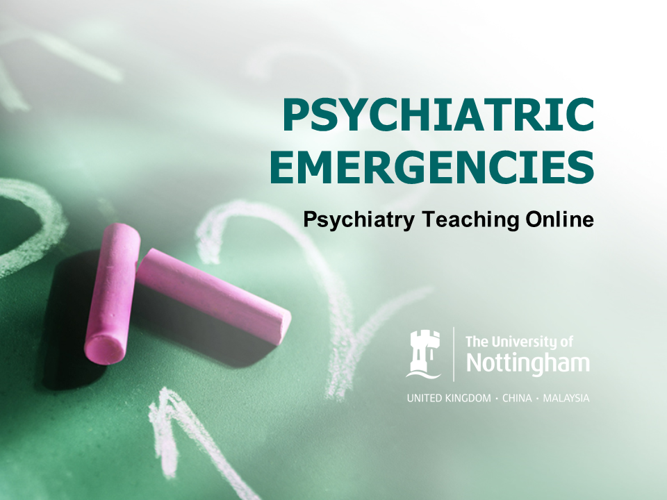 Psychiatric emergencies